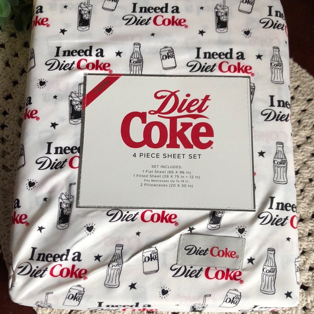Diet Coke TWIN Sheet Set - Picture 7 of 7